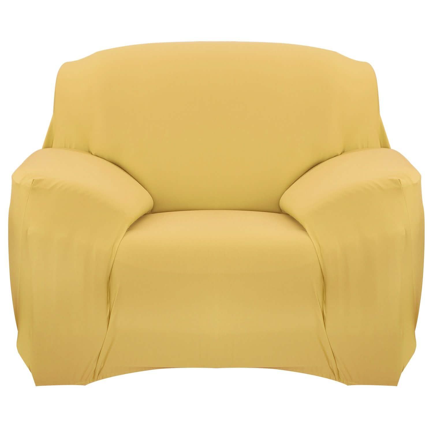 Printed Stretch Sofa Cover - Chair Yellow