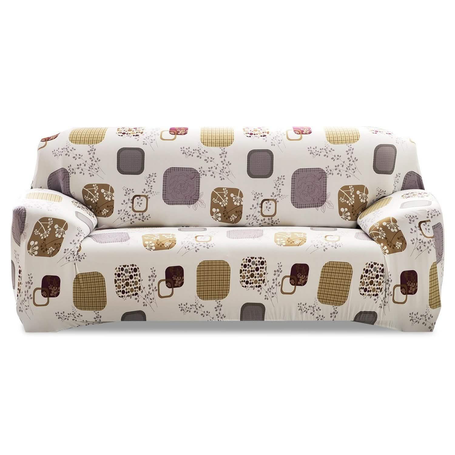 Printed Stretch Sofa Cover - Sofa Blocks