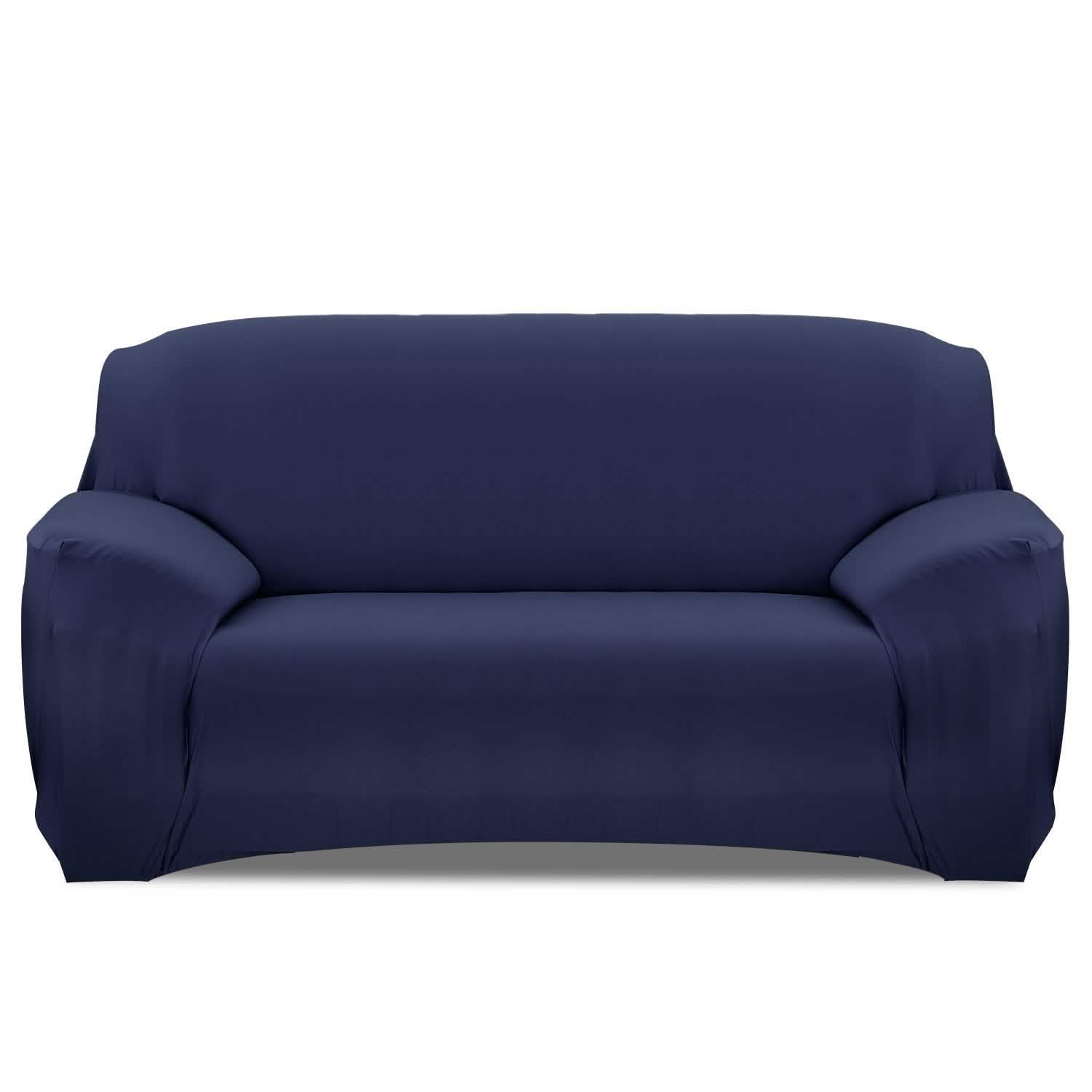 Printed Stretch Sofa Cover - Sofa Navy Blue