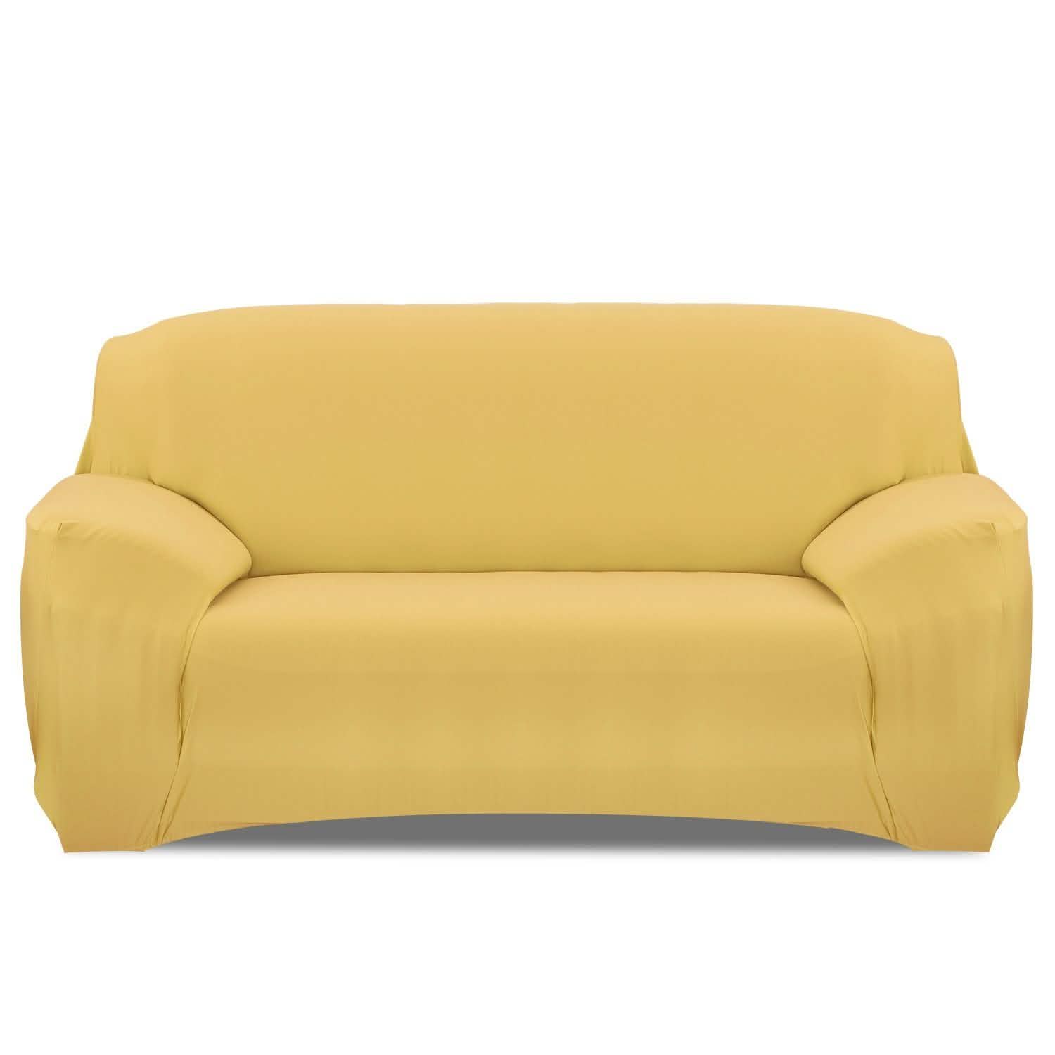 Printed Stretch Sofa Cover - Sofa Yellow