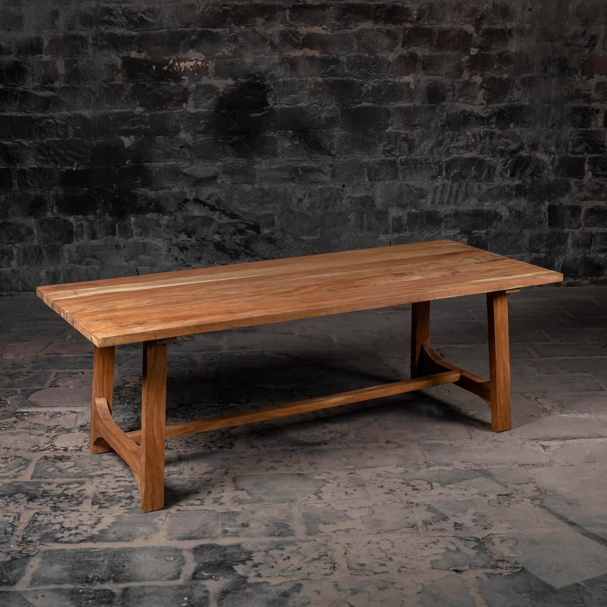 Reclaimed Neem Refuge Dining Table - ** Light Walnut