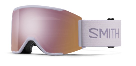 Smith Squad Mag Ski Goggles - Lunar Fog goggleChromapop Everyday Rose Gold Mirror and Bonus low light lens