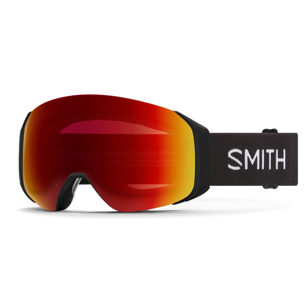 Smith D Mag S Ski Goggles - Black goggle ChromaPop Sun Red Mirror and Storm Yellow Flash lenses