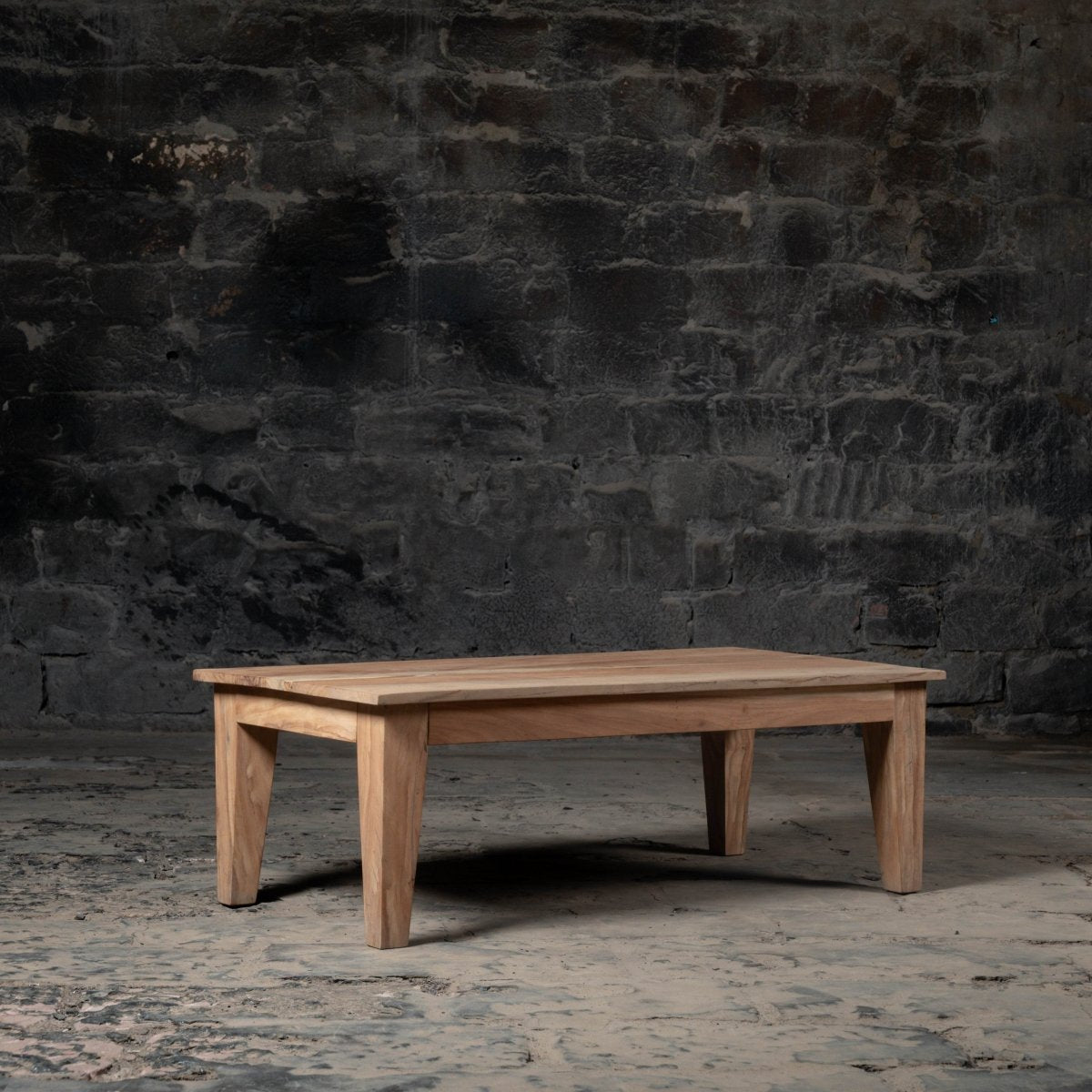 Timeless Tappered Coffee Table - ** Inches Rustic White