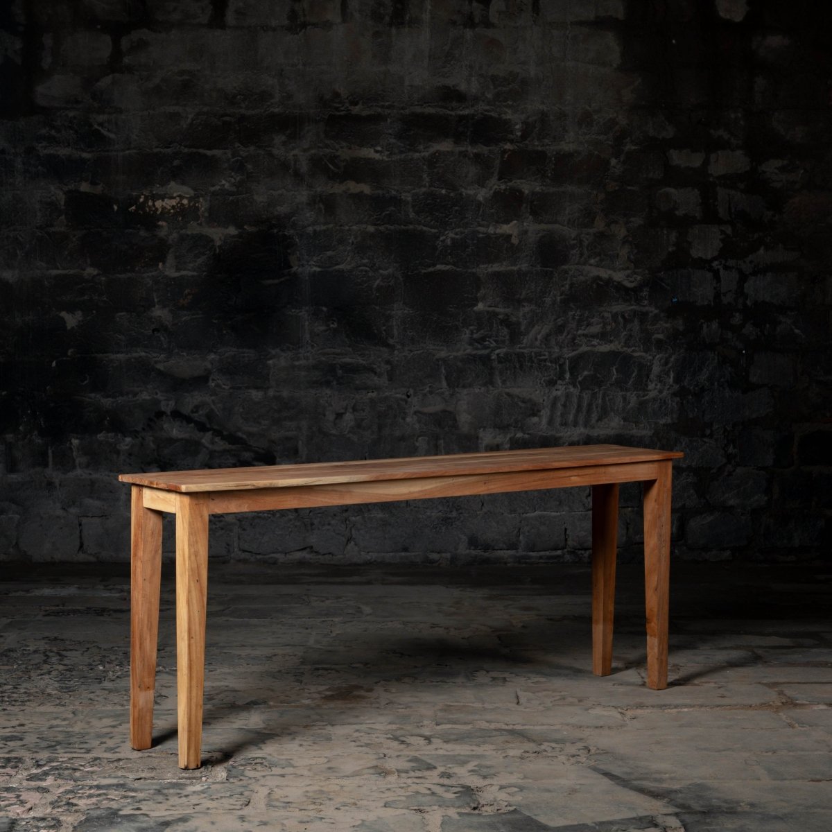Timeless Tappered Console - ** Inches Light Walnut
