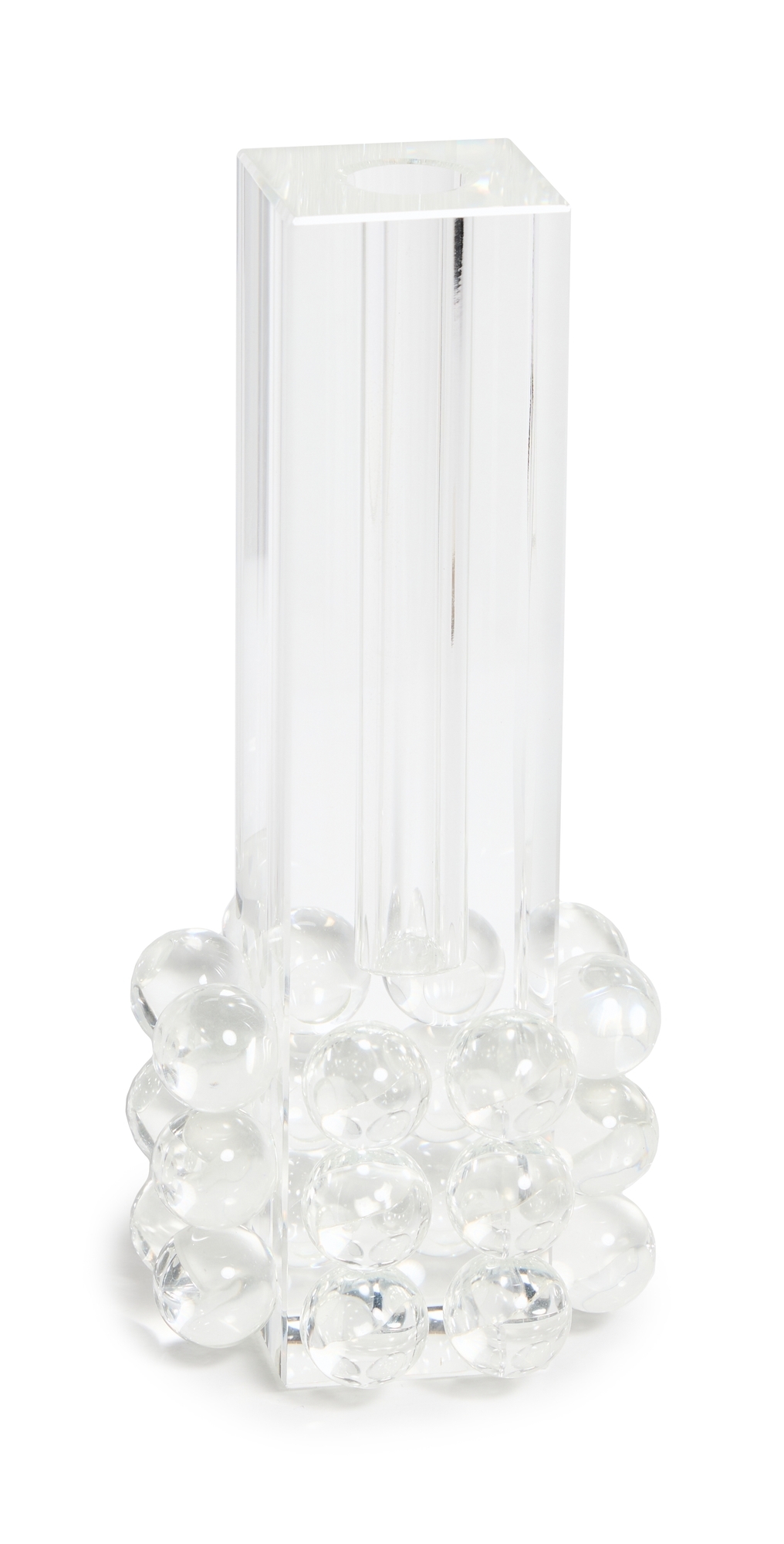 Tizo Design Crystal Glass Bubble Bud Vase Clear One