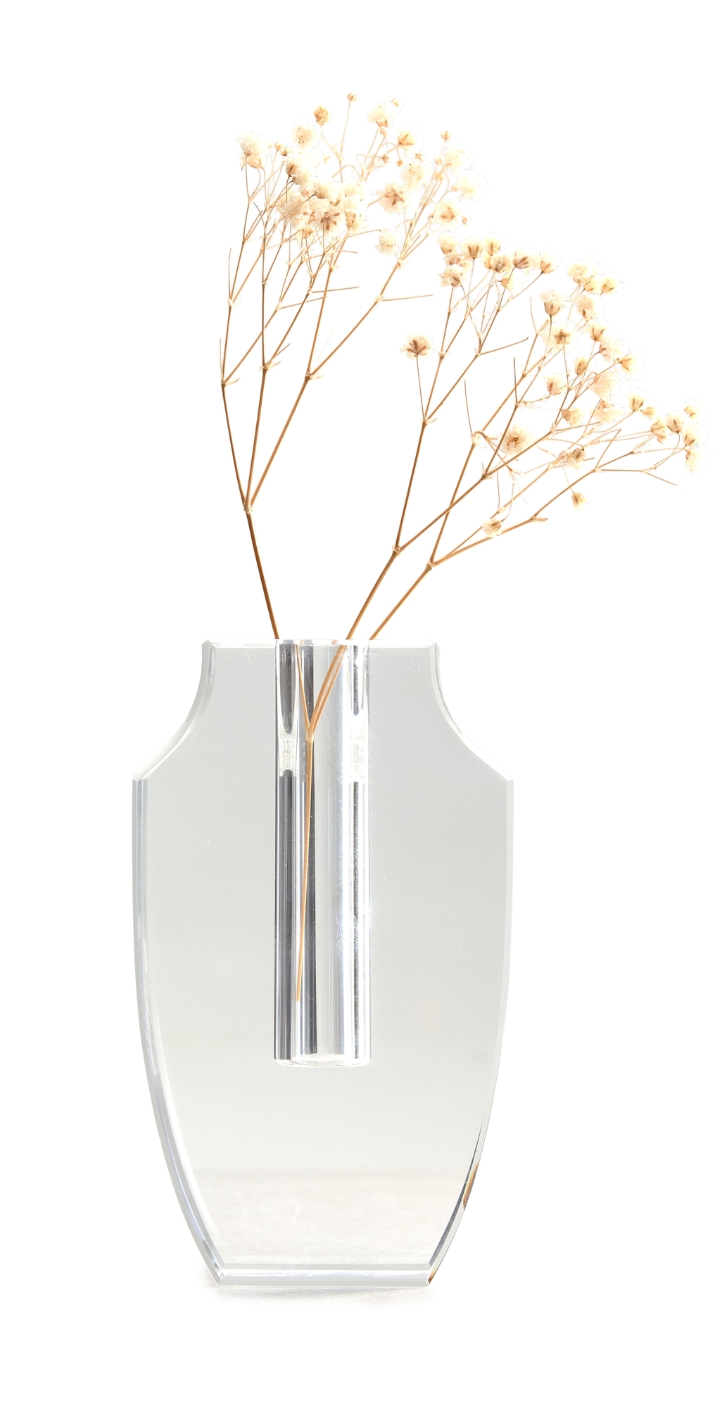 Tizo Design Mini Narrow Crystal Glass Vase Clear One