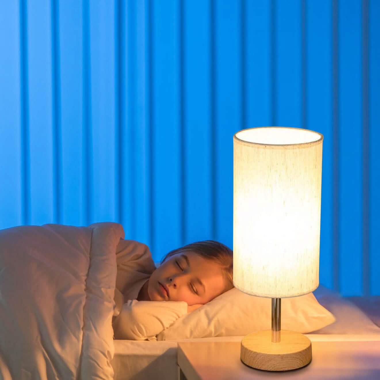 Touch Control Table Lamp -Way Dimmable Nightstand Beside Lamp