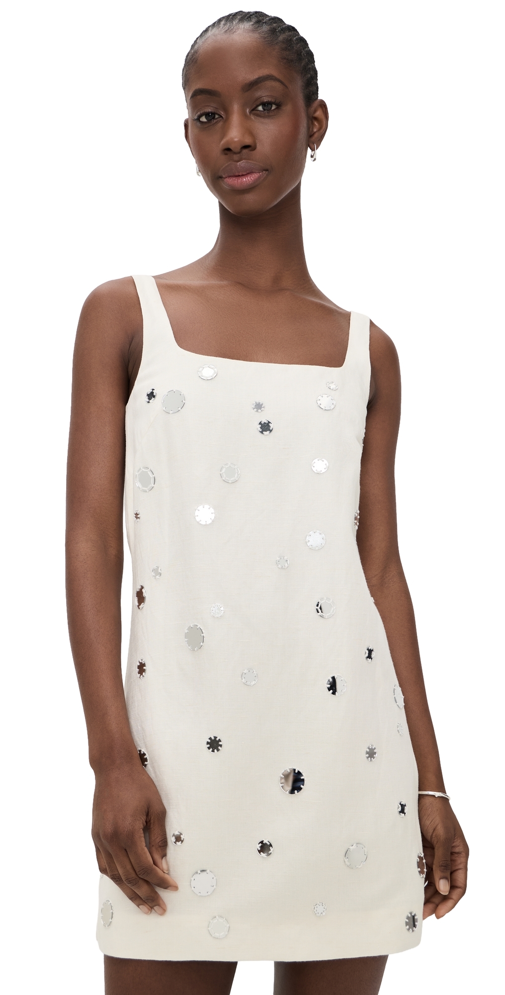 Tanya Taylor Barton Mirror Dress Cream