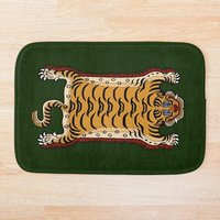 Tibetan Tiger Rug -green Bath Mat