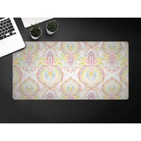 Colorful Indian Pattern Desk Mat, Table Protection