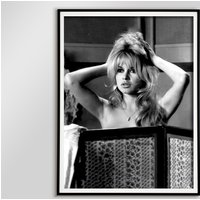Brigitte Bardot Print, Black And White, Vintage Wall Art, Fashion Photography, Old Hollywood Decor