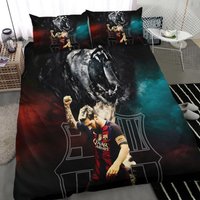 Ronaldo Messi Quilt Duvet Cover Football Boy Bedding Set Single Double King Size