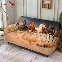 Horse Transfer Wind Stretch Sofa Cover Lounge Couch Slipcover Recliner Protector
