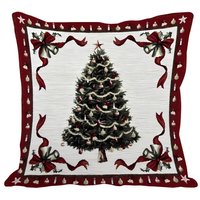 Decorative Tapestry Pillowcase Chtistmas Tree Gobelin Style Pillow Cover Cushion Cover