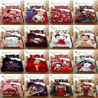 Betty Boop Bedding Set Quilt Duvet Cover Pillowcase