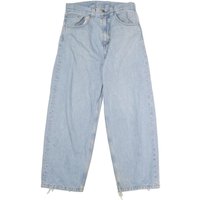 CARHARTT Mens Jeans Light Blue Regular Straight Denim W L Zip Casual Wear