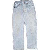 LEVI'S Mens Jeans Blue Regular Straight Denim Light W L Classic Button