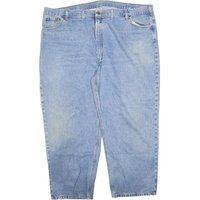 CARHARTT Mens Relaxed Light Blue Denim Jeans W L Casual Workwear Zip