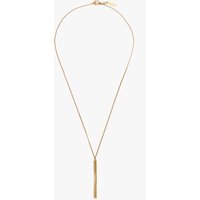 Victoria Beckham Cufflink Pendant Necklace In Light Gold - ONE SIZE