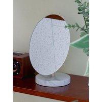 Round Marble Desk Mirror