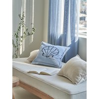 Shell Drawing Embroidery Cushion Cover