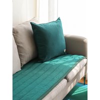 Quilted Organic Cotton Sofa Pad Mystic Green size