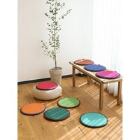 Table Bench Chair Thin Circular Cushion color