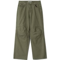 Cation Dyed Bio-Washed Wide Fit Pants [Light Green]