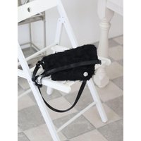Vase Feather M Cross-body Bag [Black]