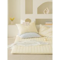 Newmadin High-Density Pure Cotton -Count COLOR Quilted Duvet Cover Set SSQ