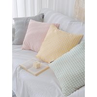 Washable Check Cushion Cover