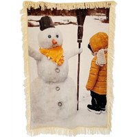 Snowman Baby Vertical Blanket