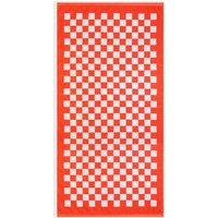 Orange checkerboard Bath Towel