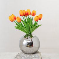 Modern Ceramic Vase With Metallic Finish Minimalist Home Decor For Living Room, Office & Wedding Centerpiece Multiple Sizes & Colors