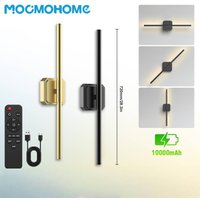 Dual Color Wall Light - Plug-in Cordless LED Wall Lamp For Bedroom & Staircase, K-K Adjustable, Modern Slim Design