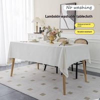 Premium Polyester Tablecloth Waterproof & Oil-Resistant, Modern Solid Color Table Cover For Dining Or Coffee Tables Multiple Sizes & Colors