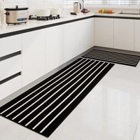 Home & Garden Velvet Kitchen Floor Mat Household Water Absorbing Non Slip Foot Mat Oil Proof And Wiping Resistant Dirt Resistant Foot Mat Door Mat