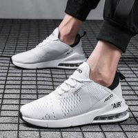 Hot Air Max Couple Spring Large Size Casual Sports Shoes White Breathable Lightweight Cushion Men Running Shoes