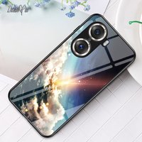for Honor Pro Plus Glass Case DECLAREYAO Luxury Hard Mirror Tempered Glass Coque For Honor View Lite