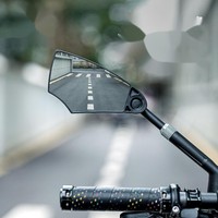 Bicycle rearview mirror, mountain bike, electric scooter, universal reverse view, rear safety reflector