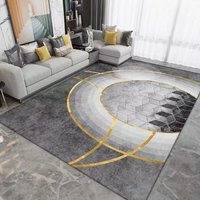Home Textile Ins Style Light Luxury Living Room Coffee Table Mat Bedroom Can Be Cut And Machine Washed Household Large Area Crystal Velvet Carpet