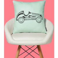 Monopoly Car Letterpress Square Cushion - x