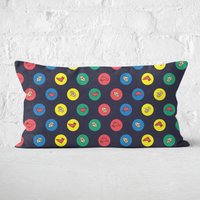 Twister Black Rectangular Cushion - x