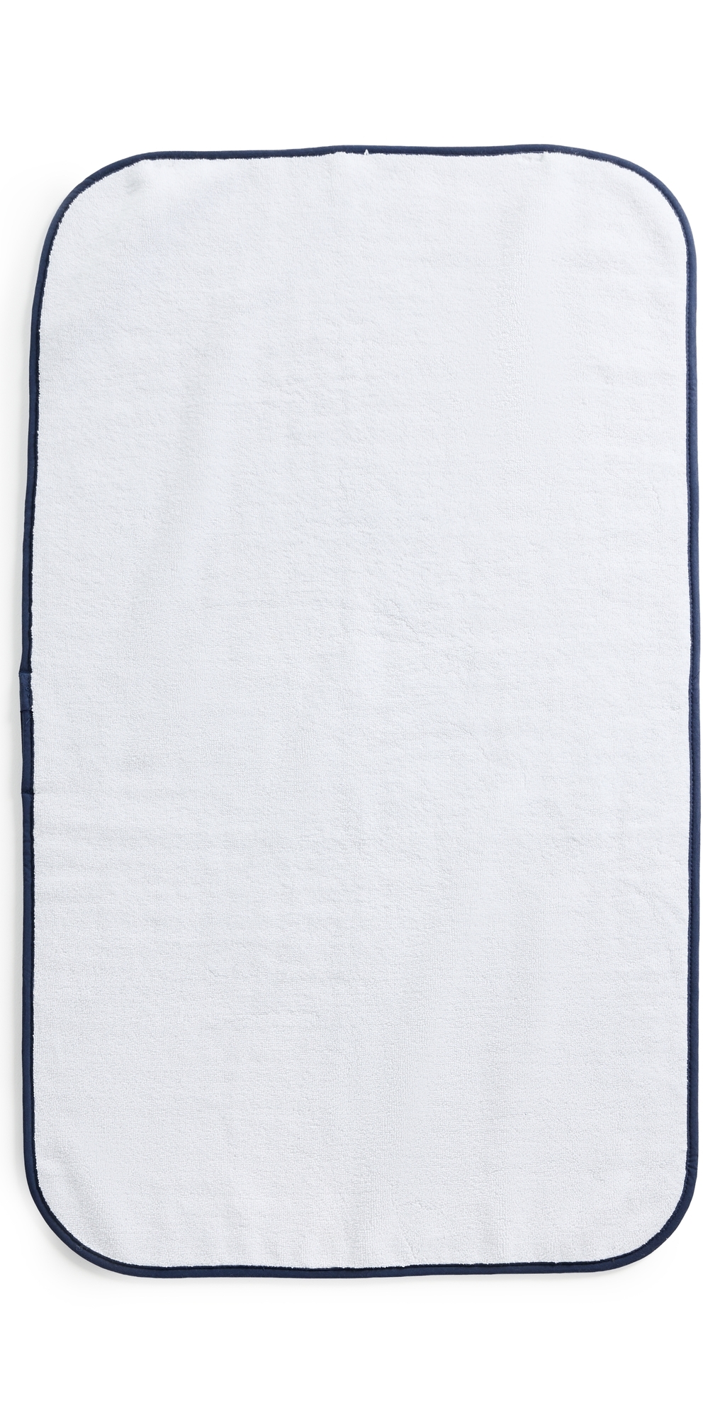 Weezie Signature Bath Mat Navy on White One