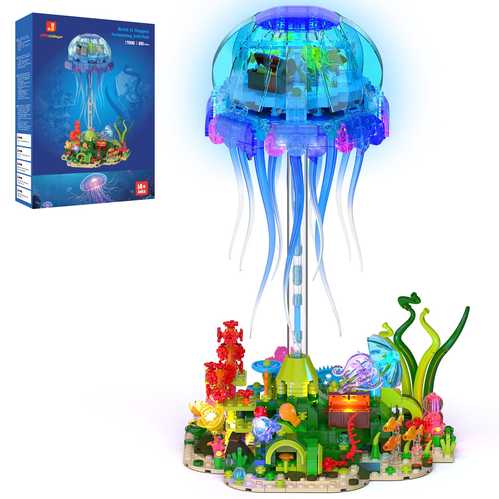 Jellyfish Light-Up Brick Set | + PCS