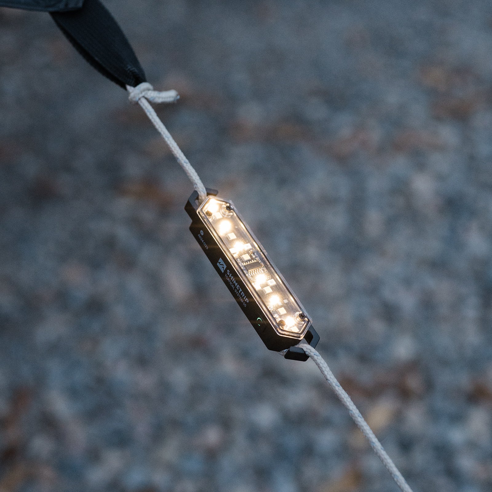 -Piece Camping Rope Light Set with Buckles, Type-C Rechargeable, Stepless Dimming