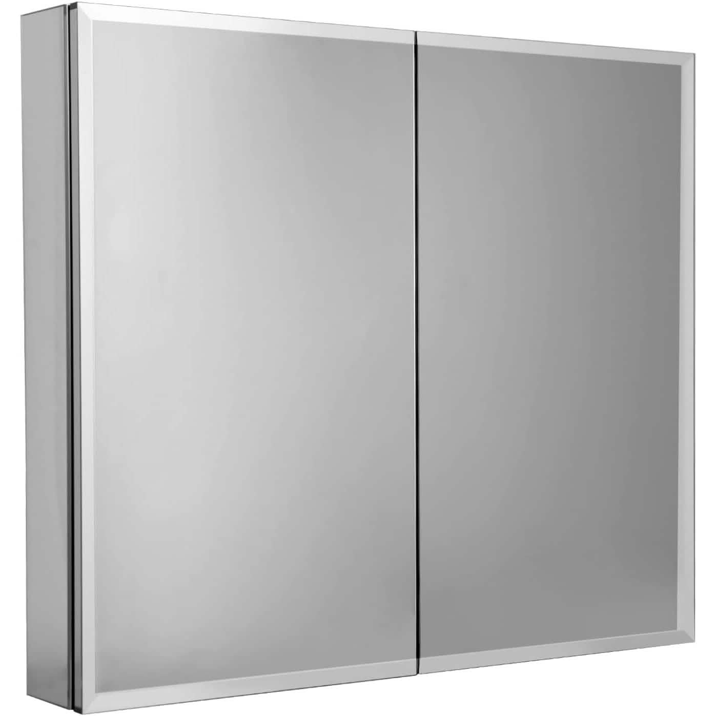 " W X " H Aluminum Bathroom Mirror Medicine Cabinet with Dual Mirrors