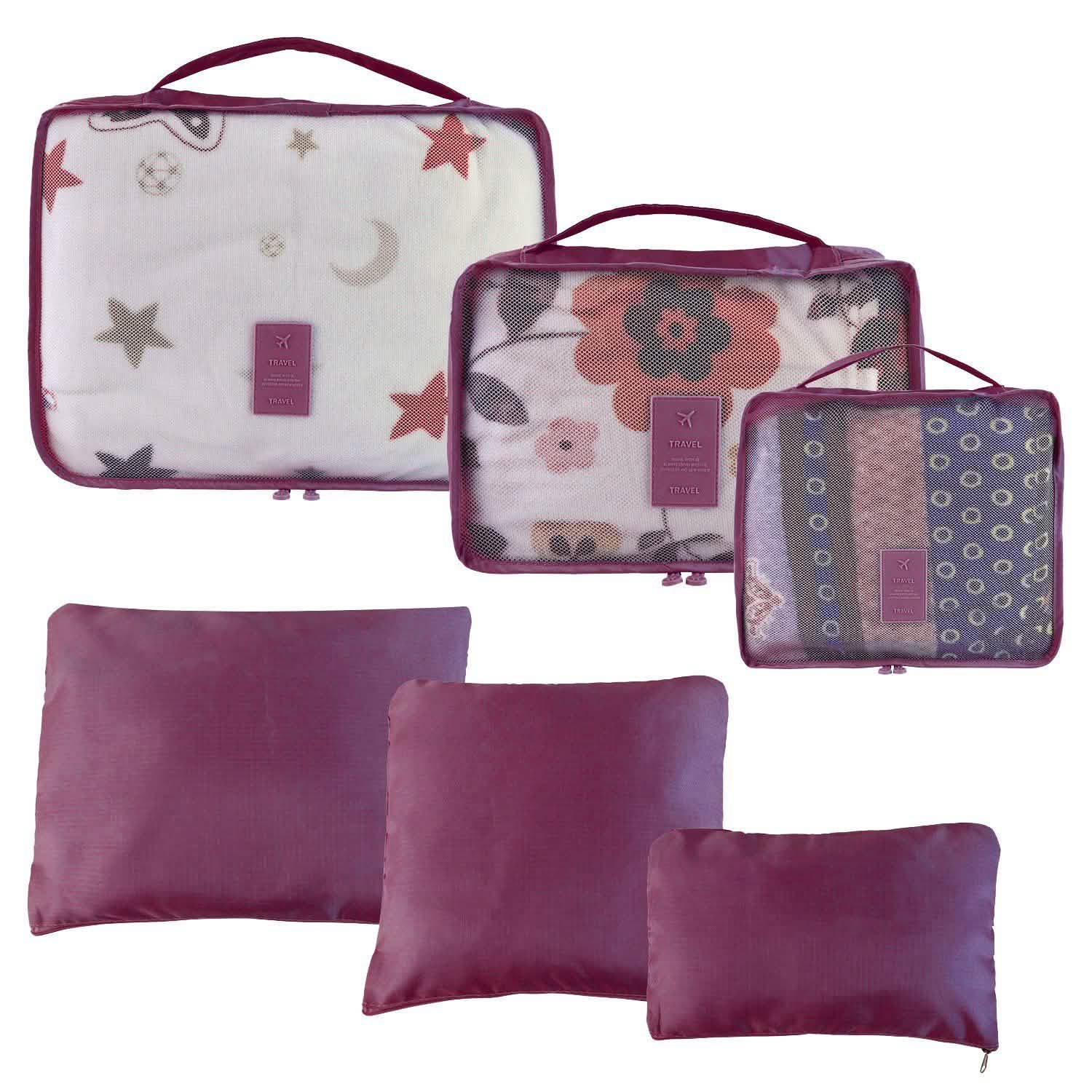-Piece: Clothes Storage Bags Water-Resistant Travel Luggage Organizer