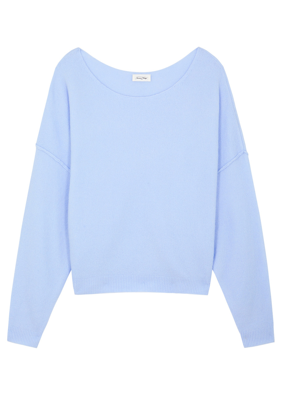 American Vintage Damsville Knitted Jumper - Light Blue - ML L